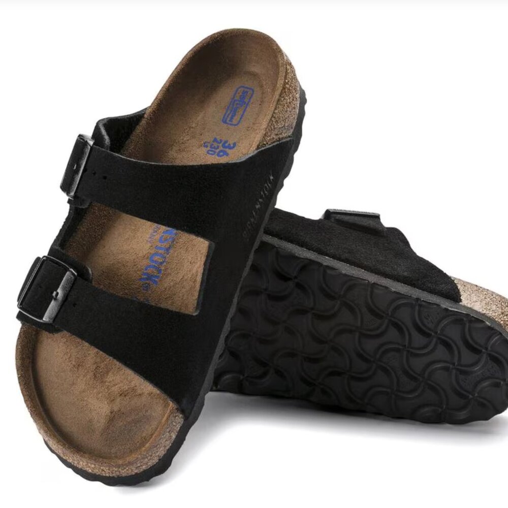 NWT Birkenstock Arizona Black Suede - 40N